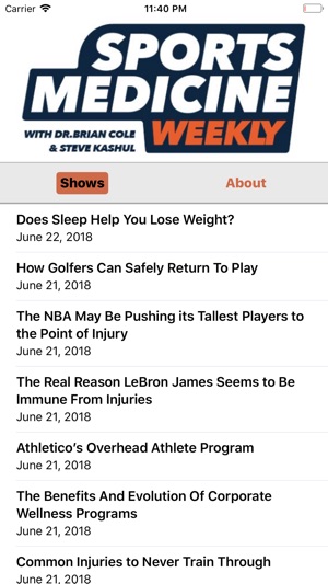 Sports Medicine Weekly(圖1)-速報App