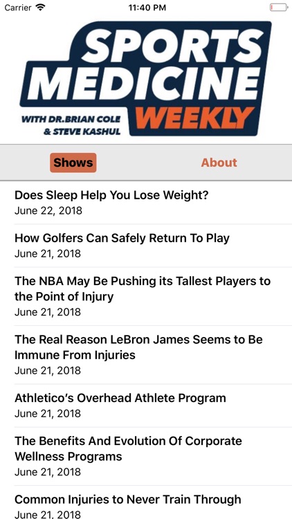 Sports Medicine Weekly