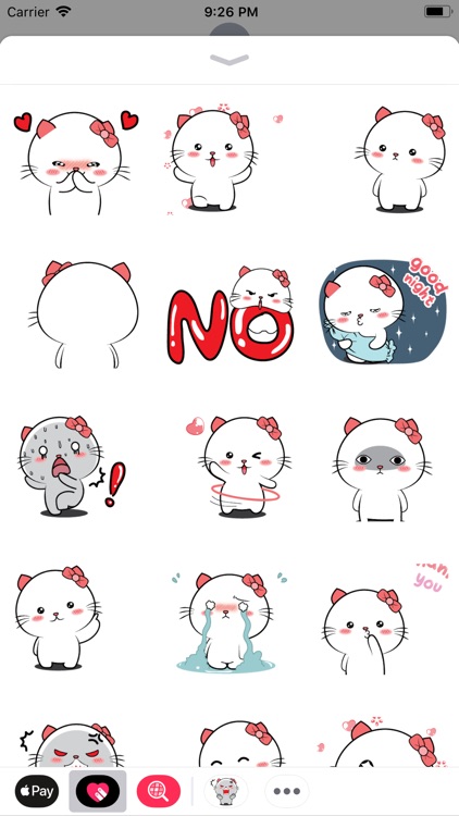 Funny Kitty Cutie Stickers screenshot-3