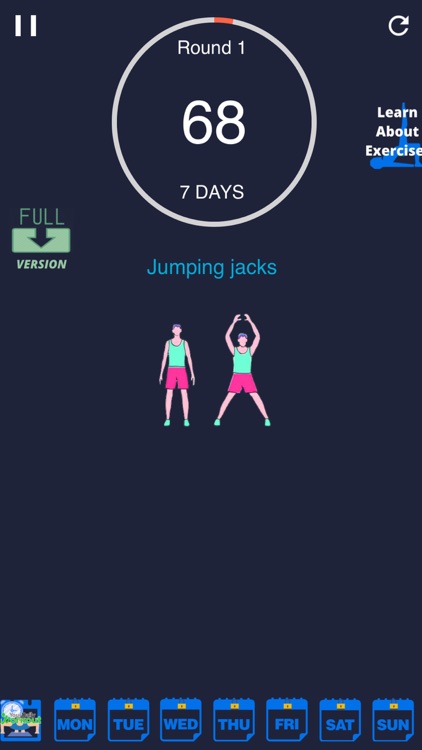 7 Days Home Workout Lite screenshot-2