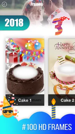 Game screenshot Anniversary Cake Photo Frame apk