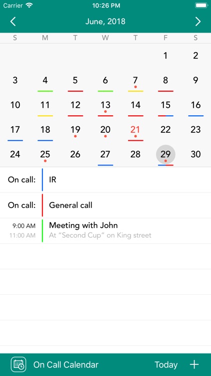 On Call Calendar