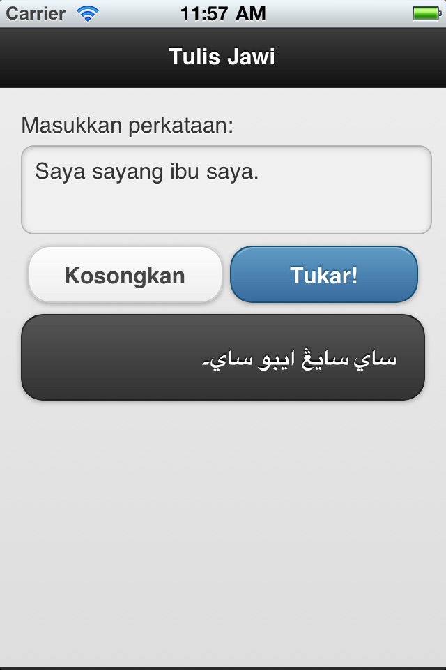 Tulis Jawi screenshot 2