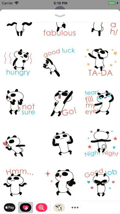 Punny Panda Bear Animated screenshot 2