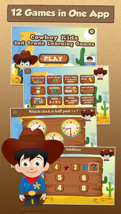 How to cancel & delete Cowboy Kid Games for 2nd Grade from iphone & ipad 1