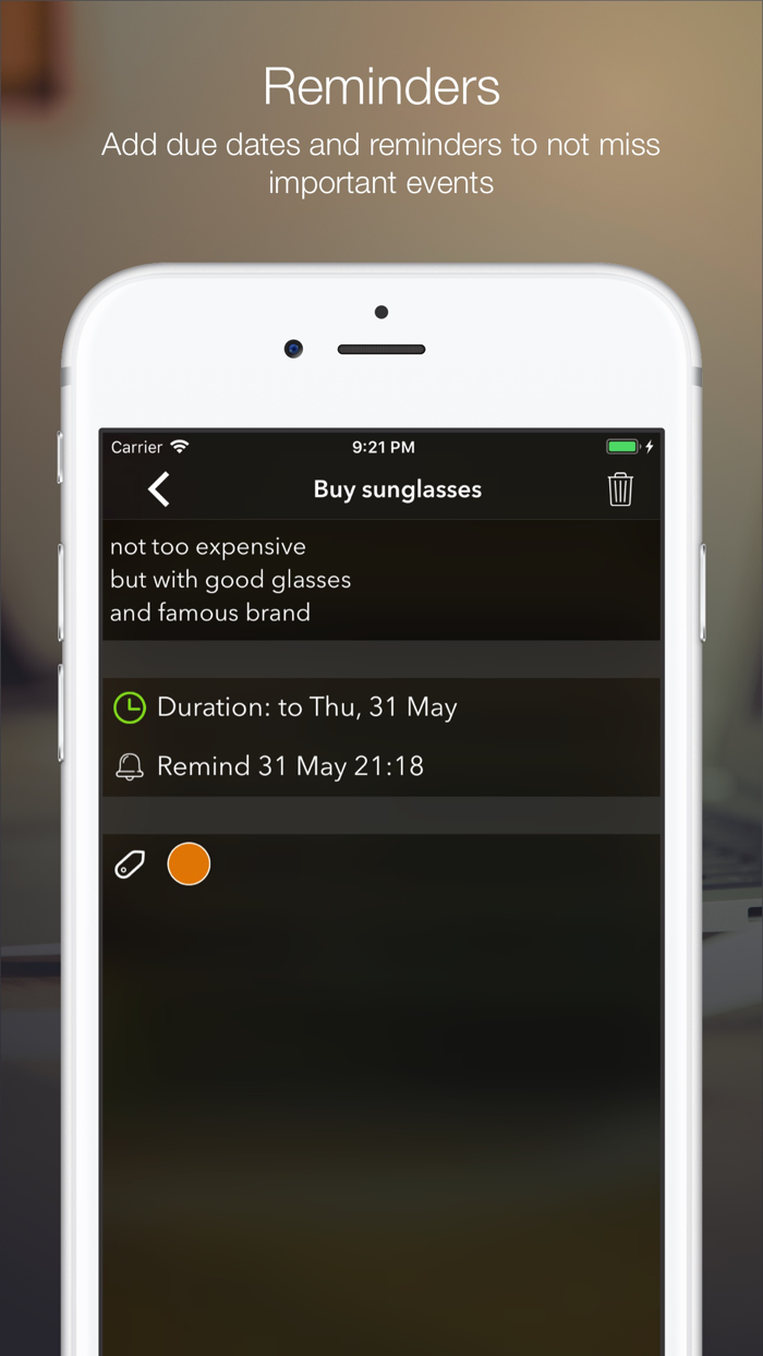 Easy Lists - handy reminders