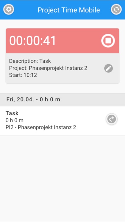 Webdesk ProjectTime Mobile
