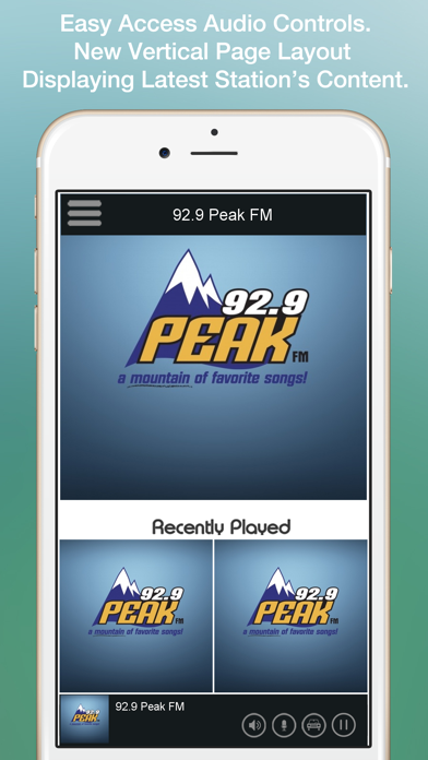 92.9 Peak FM screenshot 2