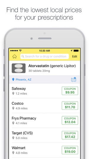 Medicine coupons app