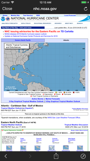 NOAA Hurricane Center(圖6)-速報App