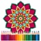 Beautiful Mandala Pixel Art for Coloring