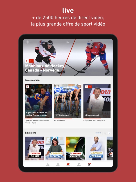 L’EQUIPE, sports en direct L’EQUIPE, sports en direct
