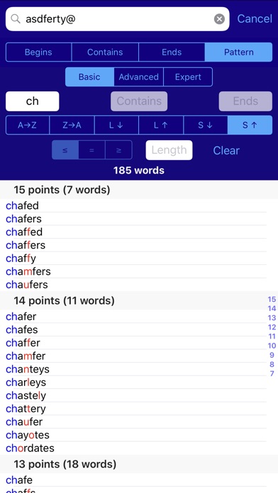 Lexica for Scrabble Pro screenshot1