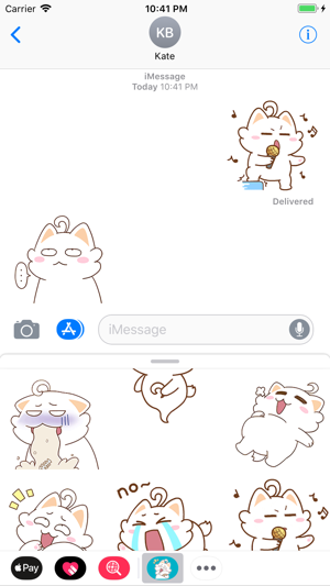 ‎Fatty Cat Animated Stickers on the App Store