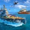 Online world war fight and destroy the enemies' warships in hot water port