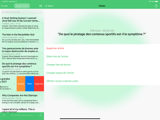 Speaky - Articles Web en Audio Speaky - Articles Web en Audio