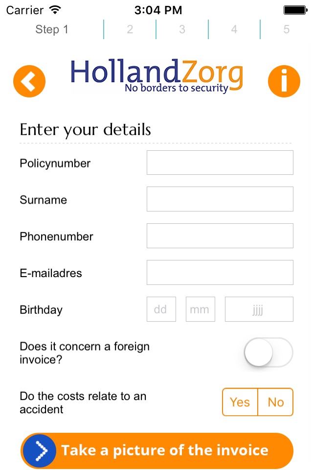 HollandZorg Claims App screenshot 3