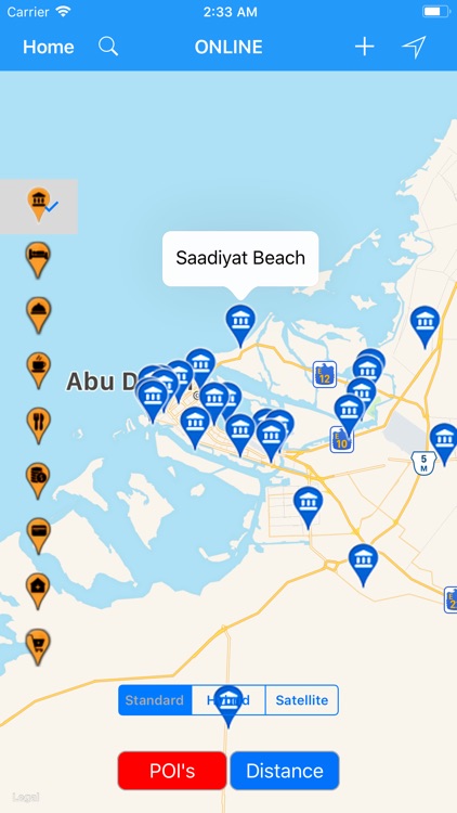 Abu Dhabi (UAE) – Offline Map