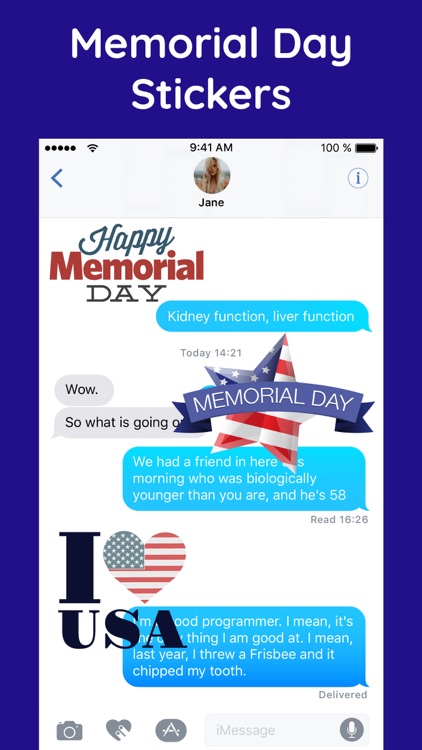 Memorial Day Greetings Sticker