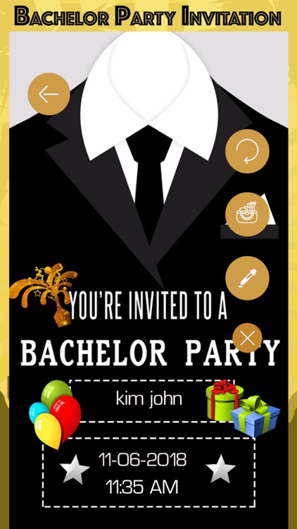 Bachelor Party Invitation Card screenshot-4