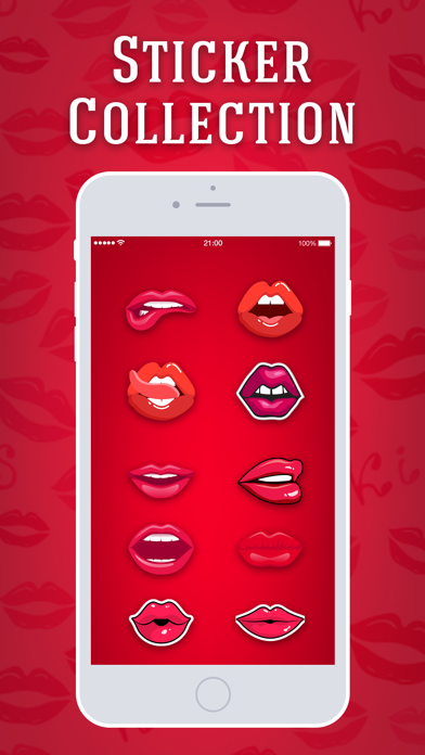 Sexy Kiss Lips Stickers screenshot 2