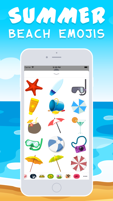 Summer Beach Emojis screenshot 3