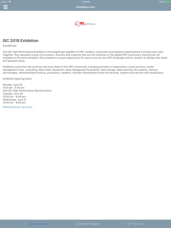 ISC 2018 Exhibition screenshot 2