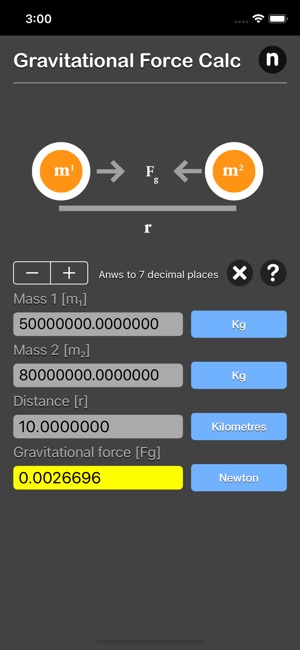 Gravitational Force Calculator(圖2)-速報App