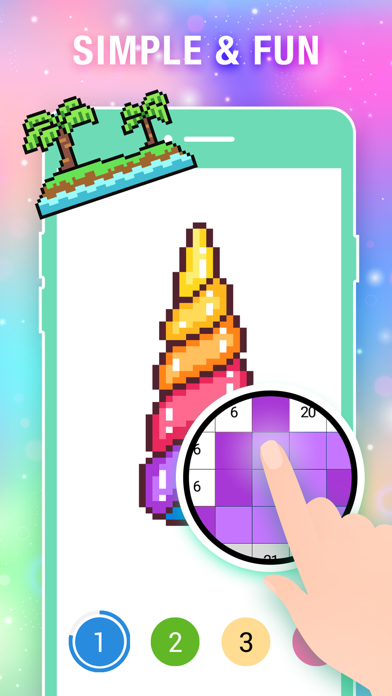 Color by Number Pixel Drawing screenshot 2