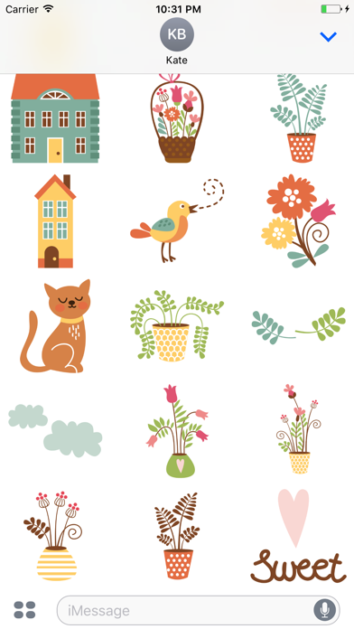 Gardening Sweet Home Stickers screenshot 2