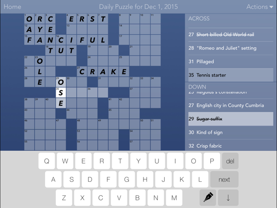 Crossword Puzzles! screenshot