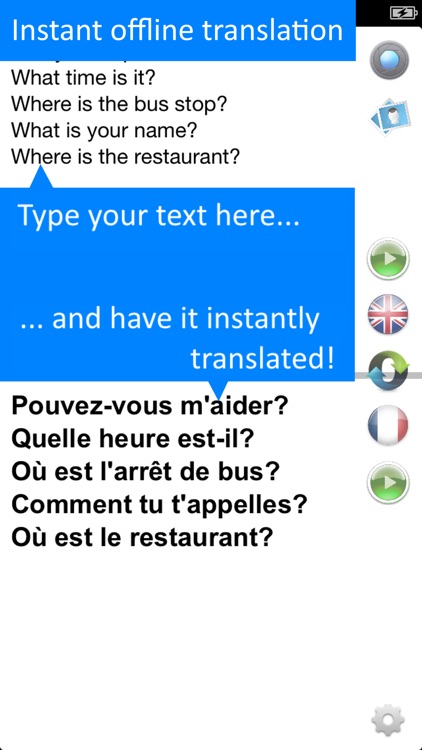 Offline French Translator App