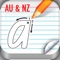 School Writing contains the education-approved handwriting fonts for each Australian State and NZ, including individual cursive letters