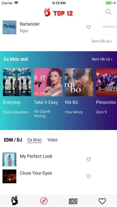 Top12 - BXH âm nhạc Việt screenshot 2
