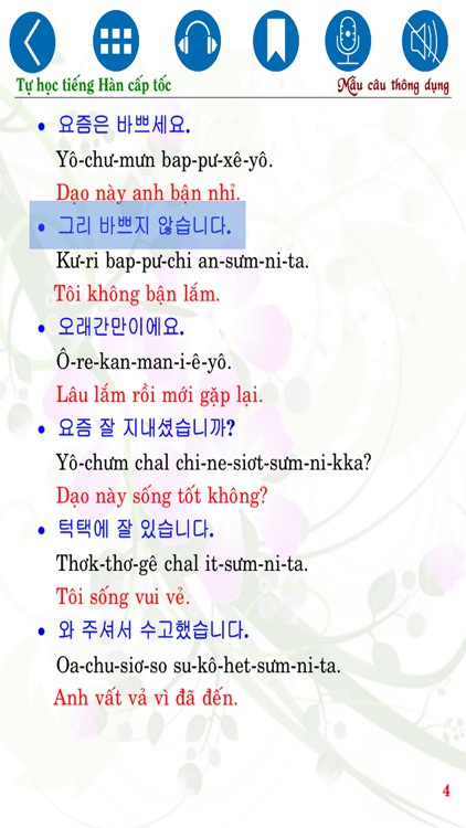 Korean Common Sentences screenshot-4