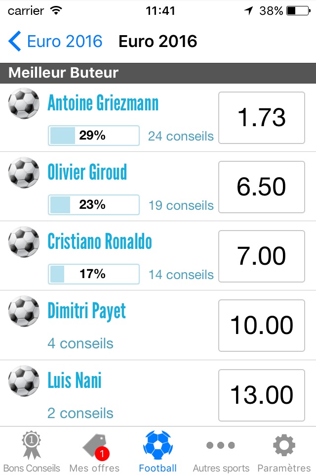 Pronostic Sportifs par OLBG screenshot 2