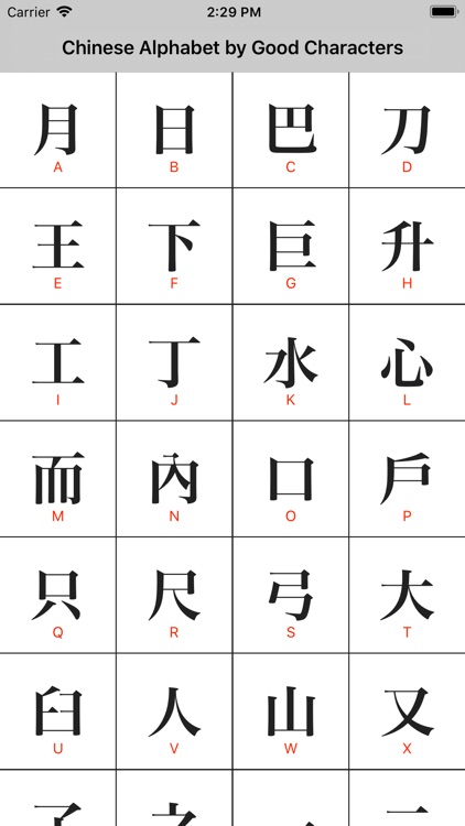 Chinese Alphabet Soundboard by Good Characters, Inc.