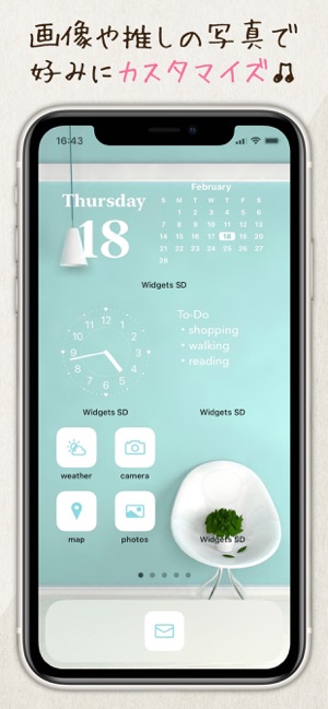 写真ウィジェット 時計カレンダー Widgets Sd をapp Storeで