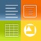 GlobalOffice is the application that allows you to read and write any document, spreadsheet or slide