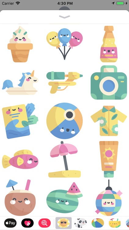 Cool Summer Party Stickers