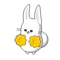 酷酷的太空小兔表情贴纸，快来使用吧