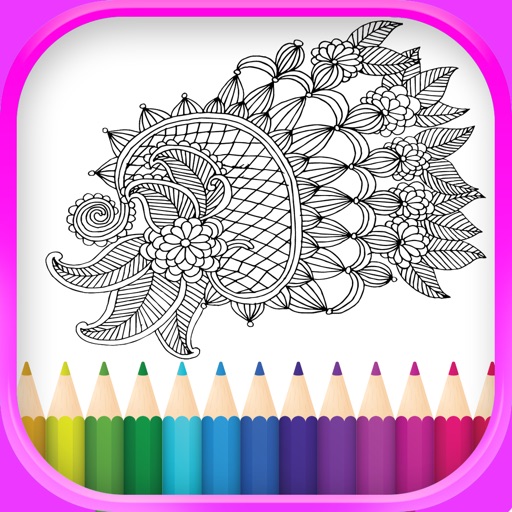 coloring pages for adults icon