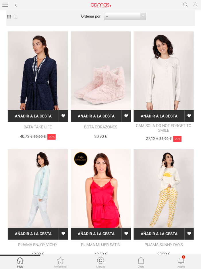 ADMAS, Tienda Online