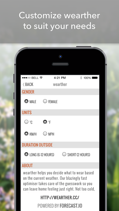 wearther - The weather forecasting app that styles you Screenshot 4