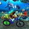 Welcome to the underwater crazy bicycle racing game