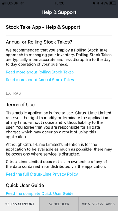 How to cancel & delete CitrusLime Stocktake from iphone & ipad 2