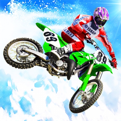 Off-Road Snow Dirt Bike Racer Icon