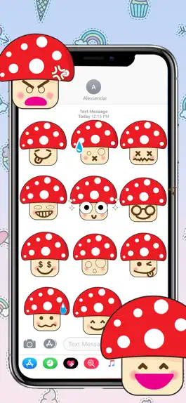 Game screenshot Holiday Mushroom Stickers apk