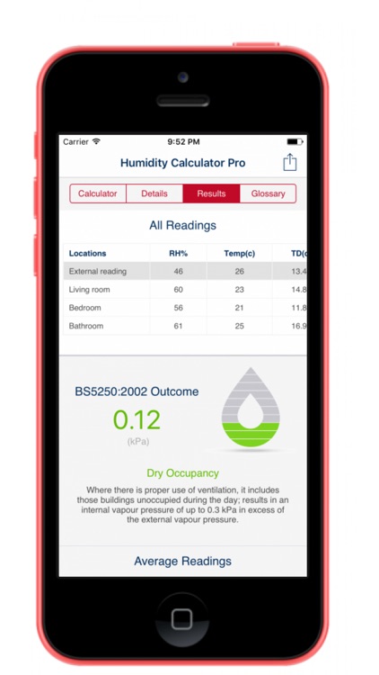 Humidity Calculator (Pro) screenshot-3