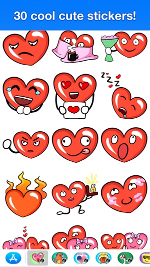 Hearts - Cute stickers(圖3)-速報App